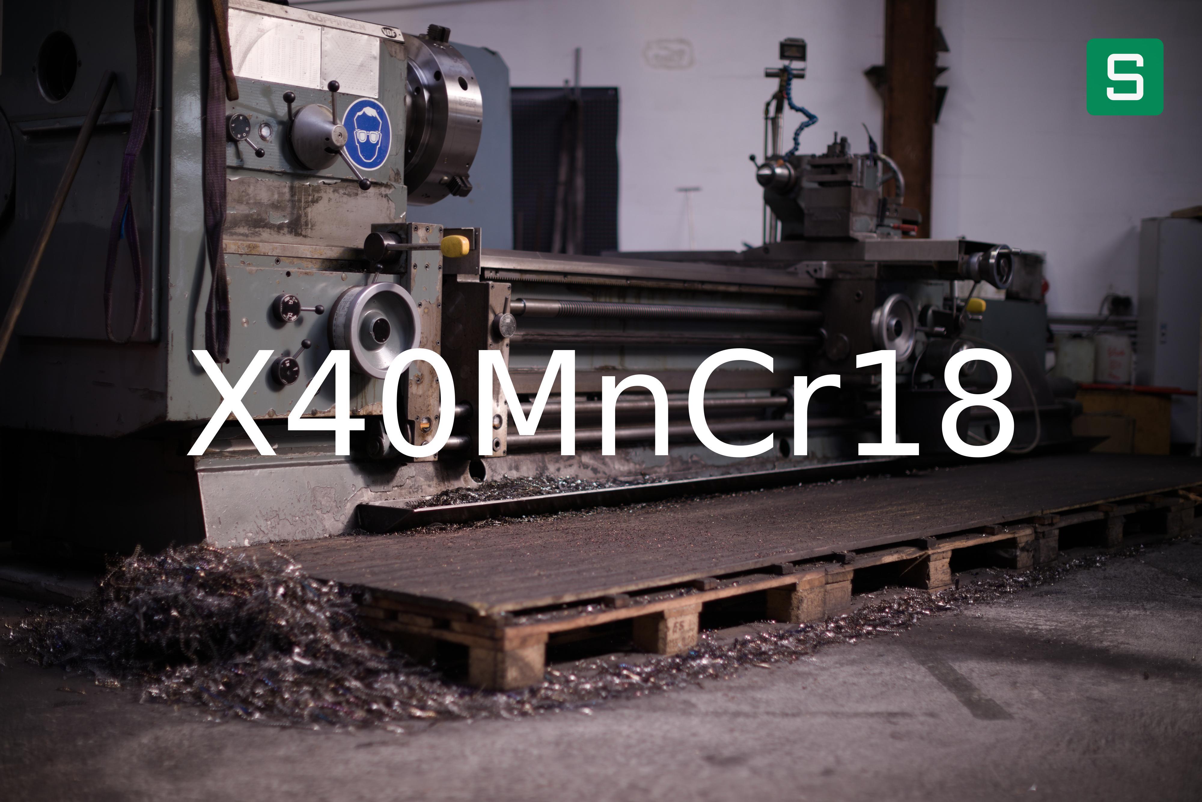 Material de Acero: X40MnCr18