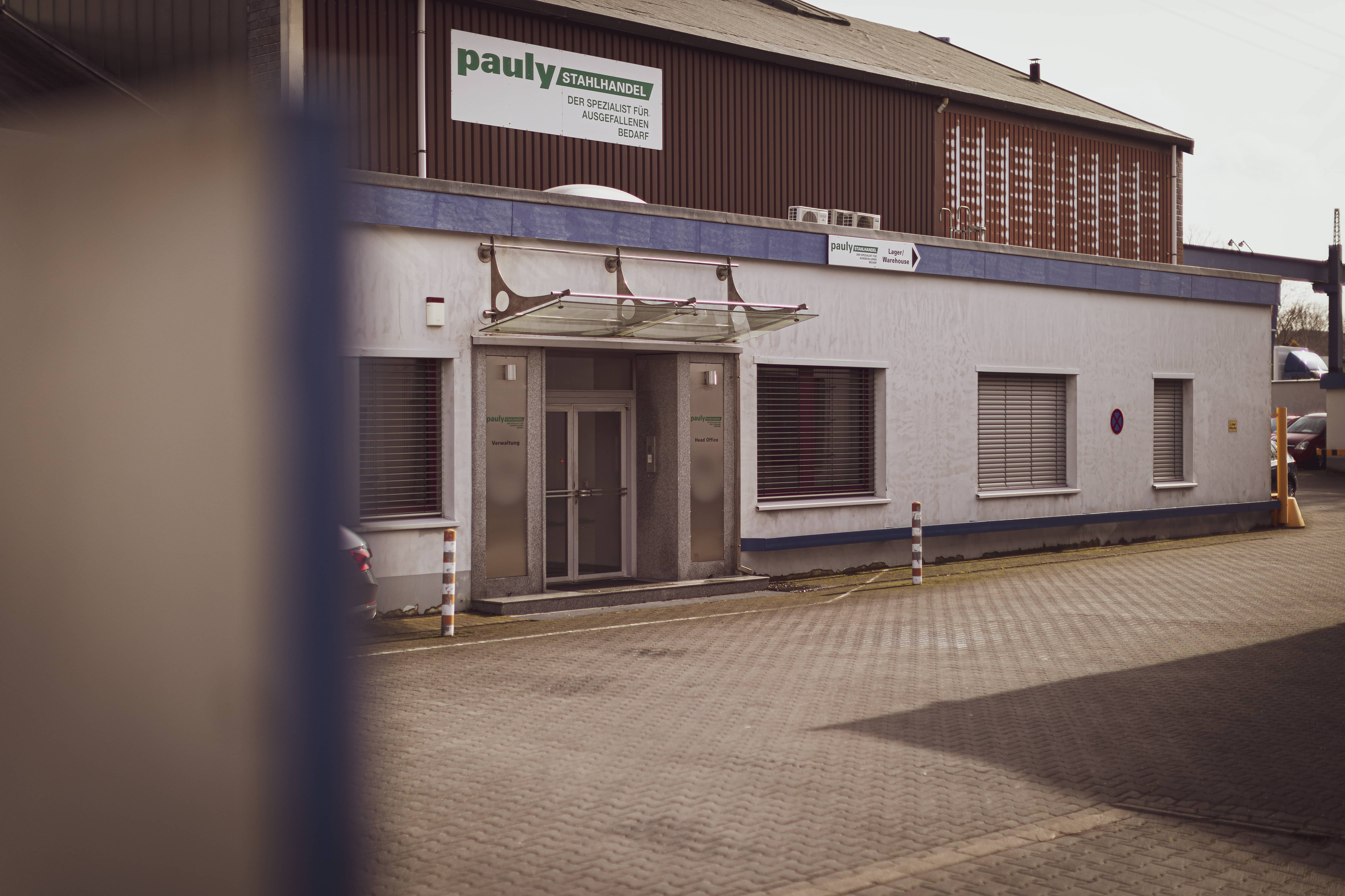 The main entrance to our steel processing center