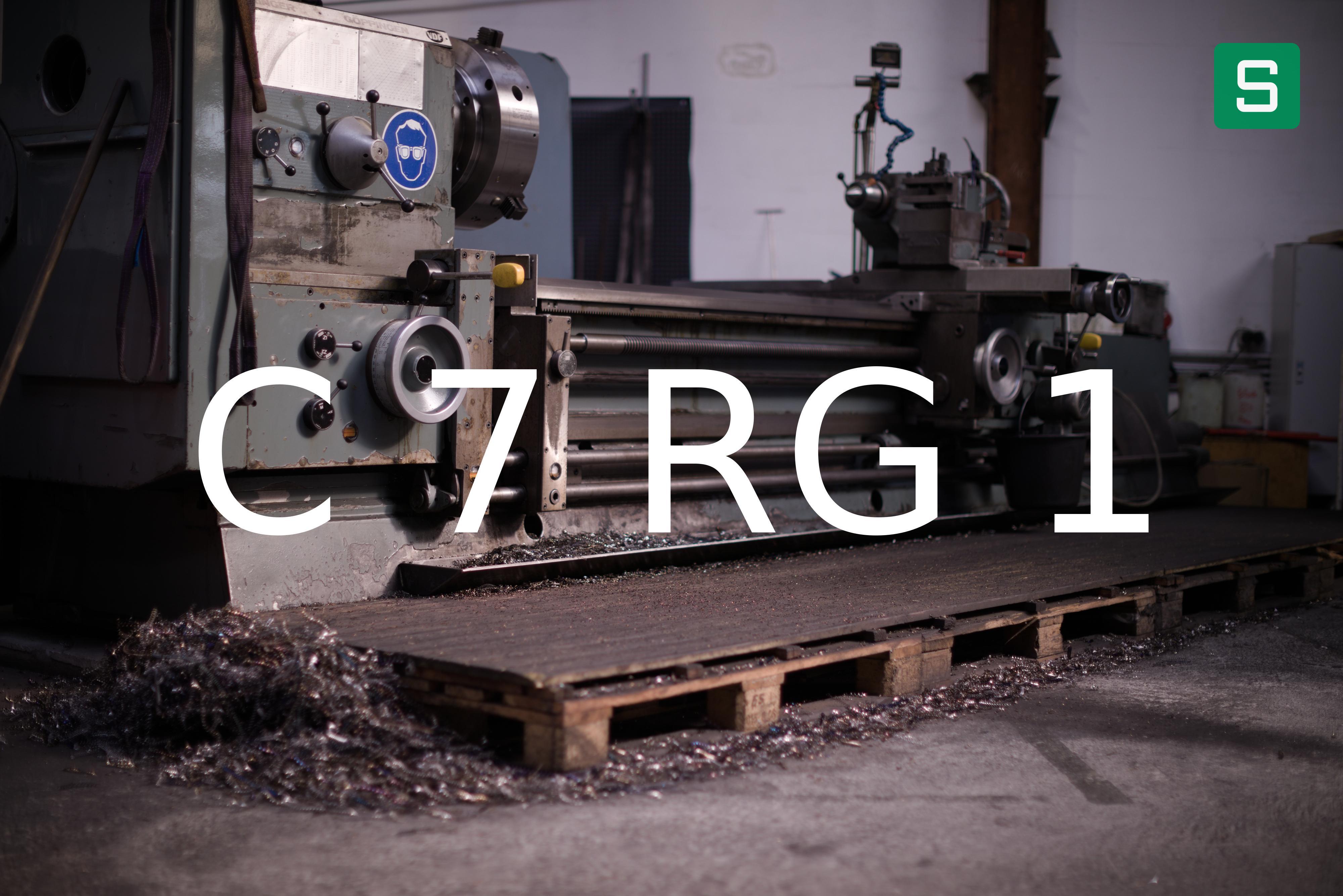 Steel Material: C 7 RG 1
