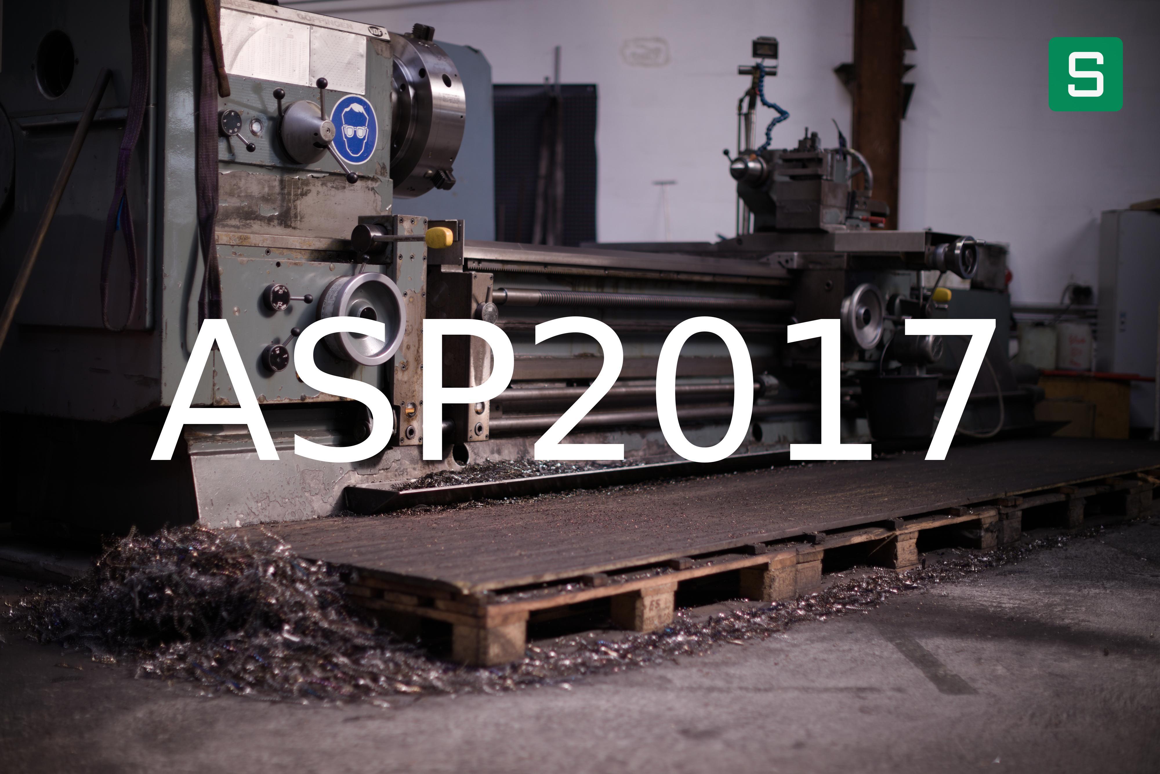 Material de Acero: ASP2017