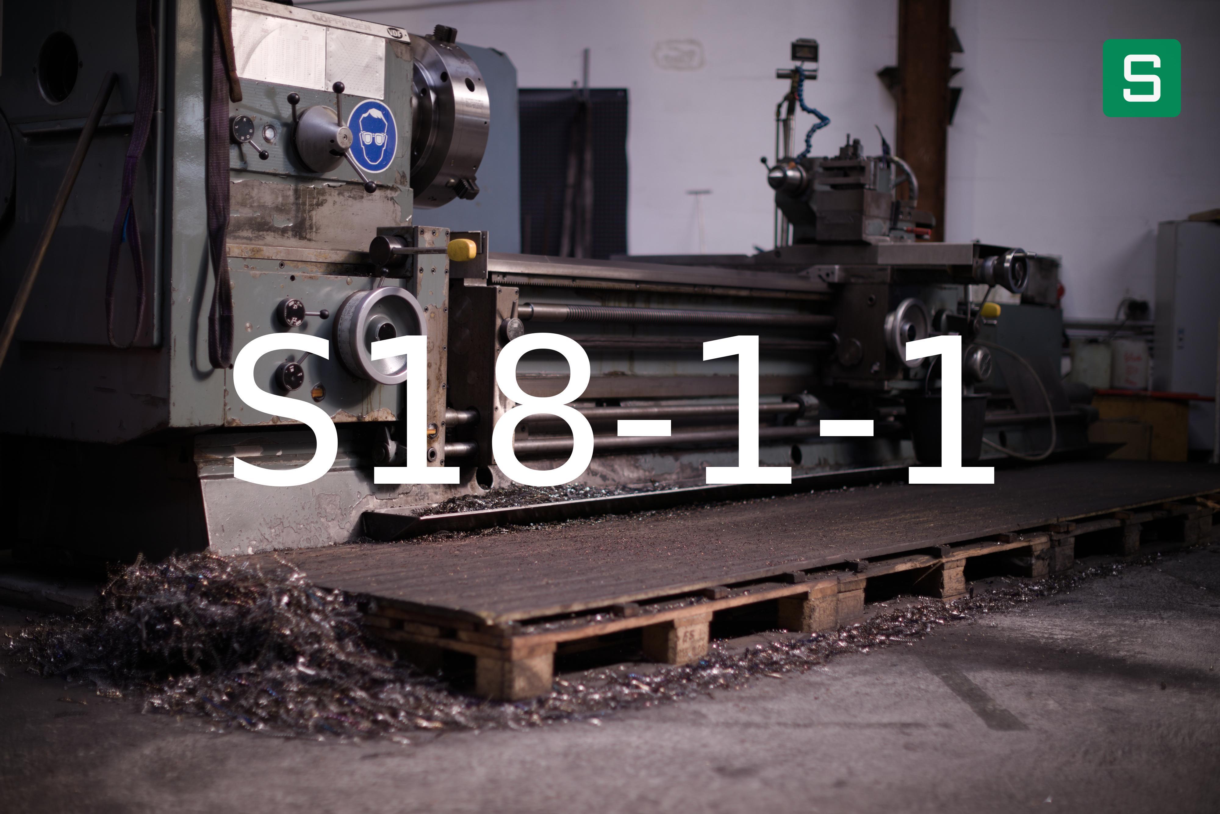 Steel Material: S18-1-1