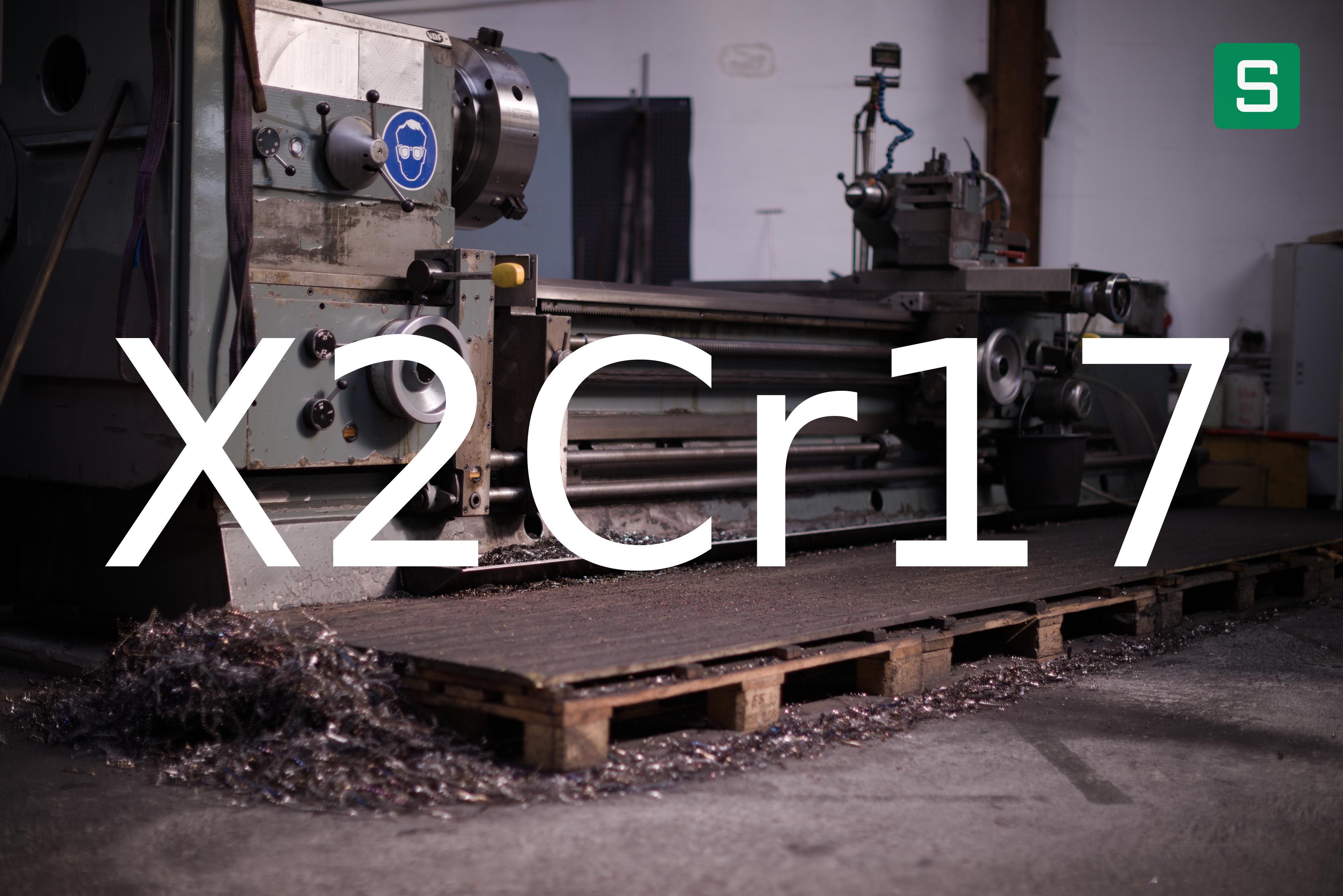 Stahlwerkstoff: X2Cr17