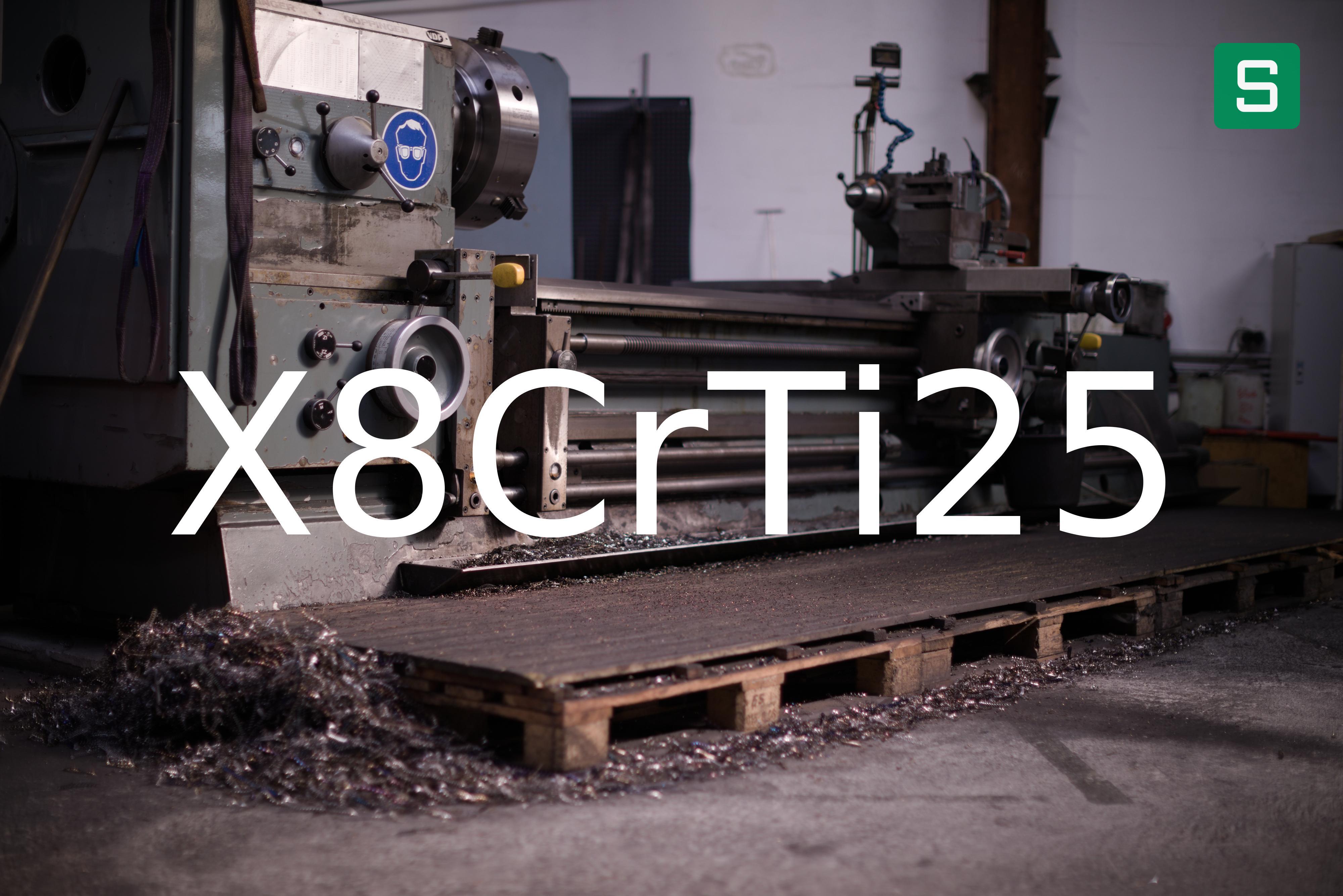 Stahlwerkstoff: X8CrTi25