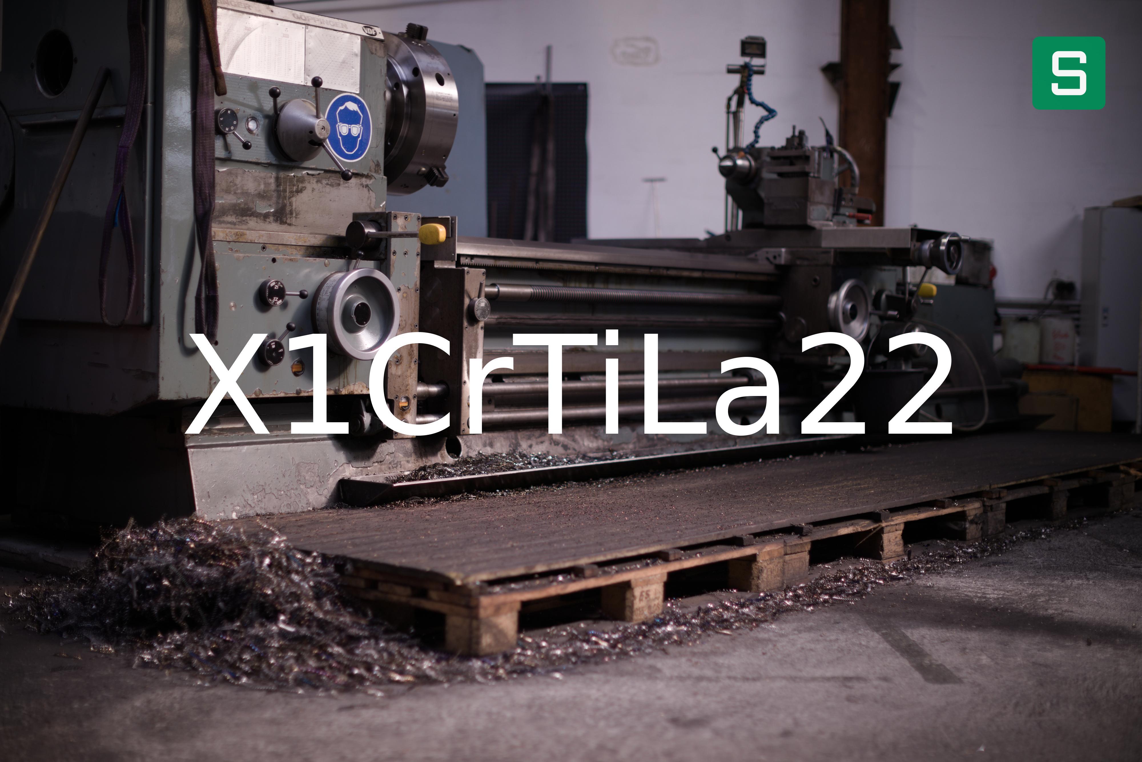 Stahlwerkstoff: X1CrTiLa22