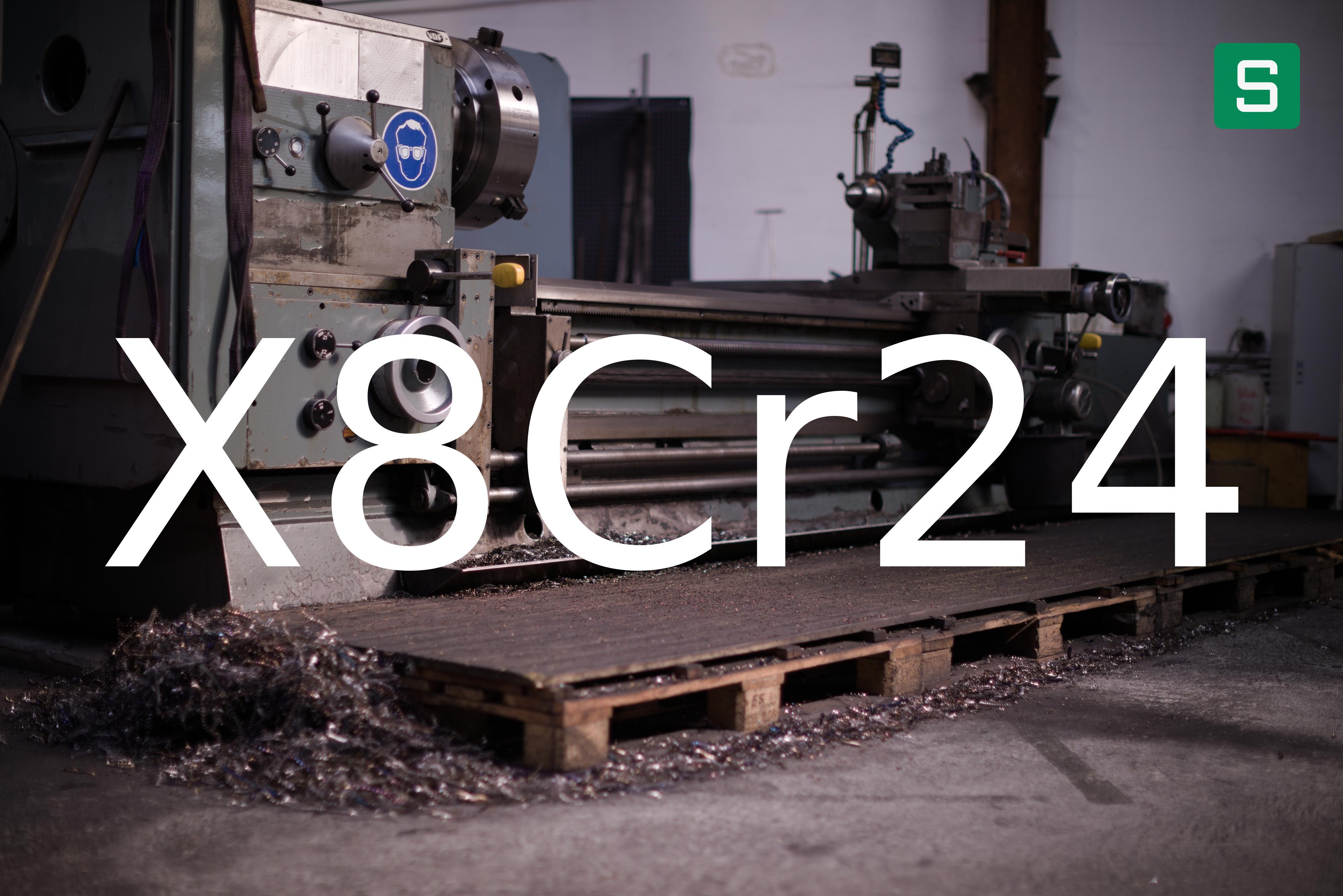 Material de Acero: X8Cr24