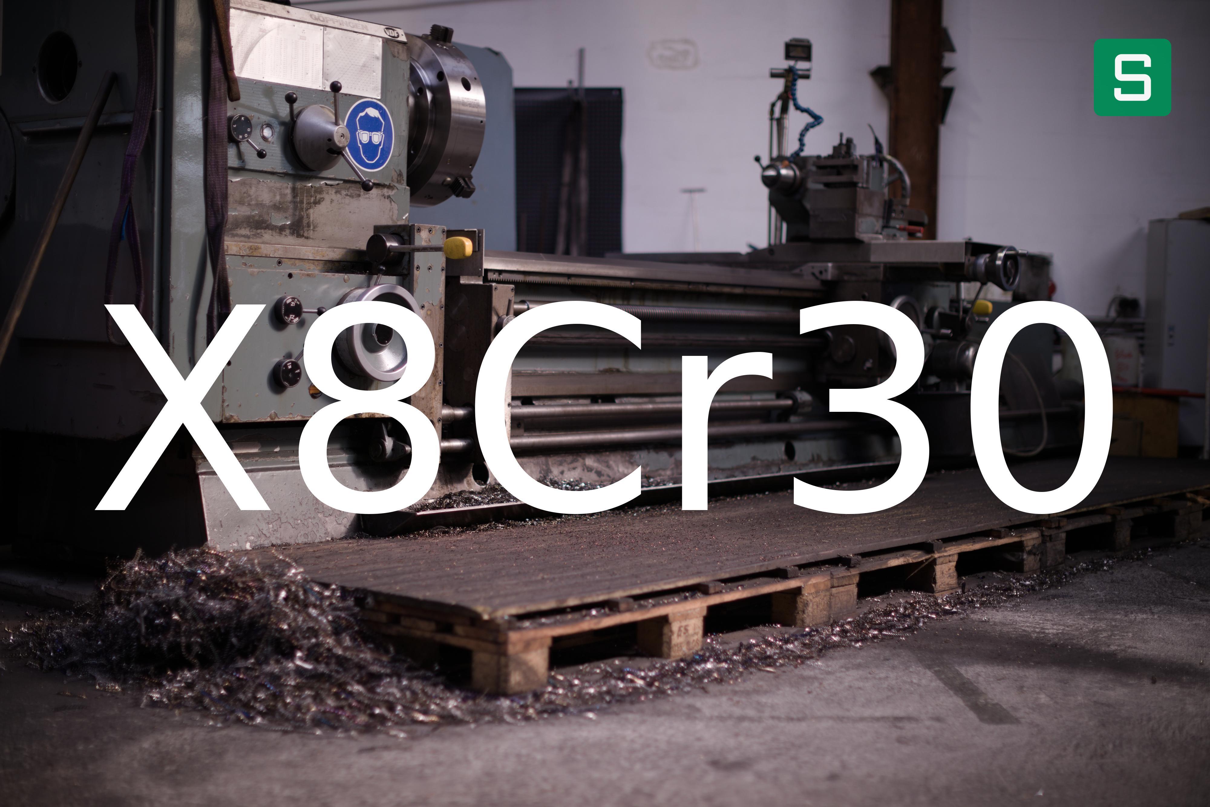 Stahlwerkstoff: X8Cr30