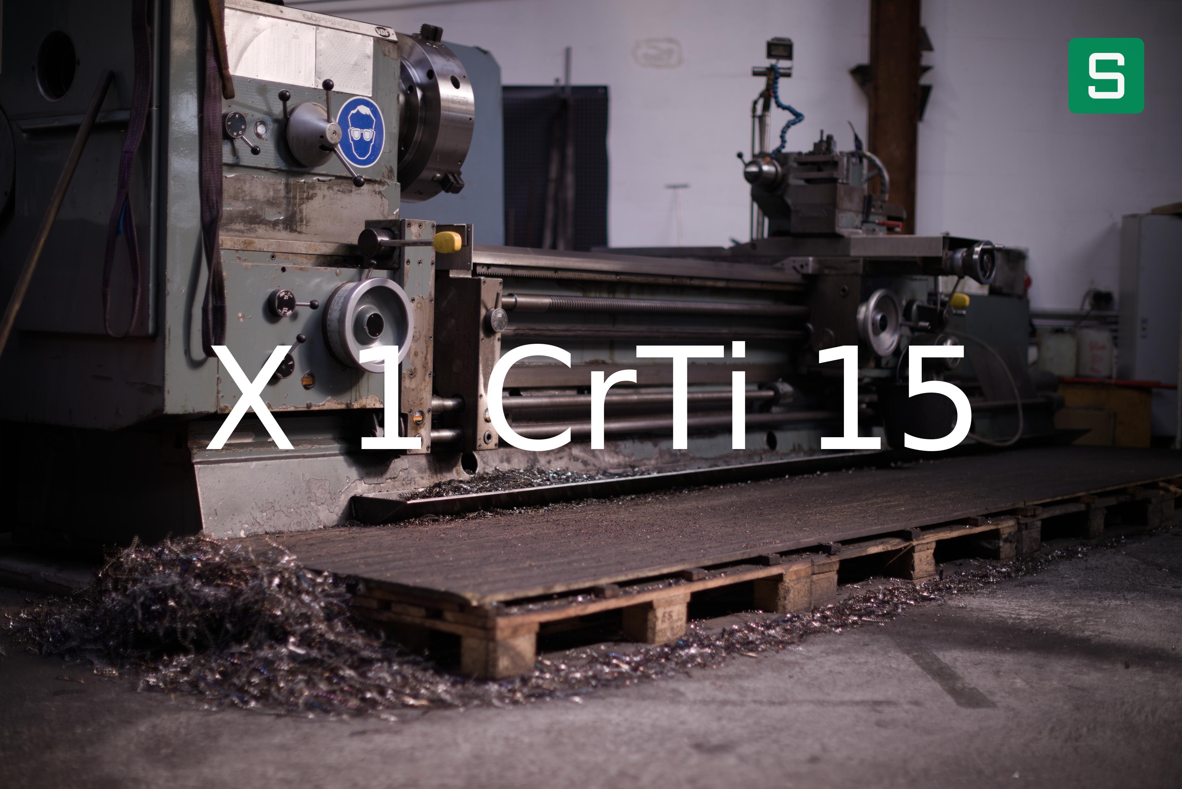 Steel Material: X 1 CrTi 15